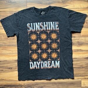 Hollister Black Short Sleeve Tee with Graphic Design